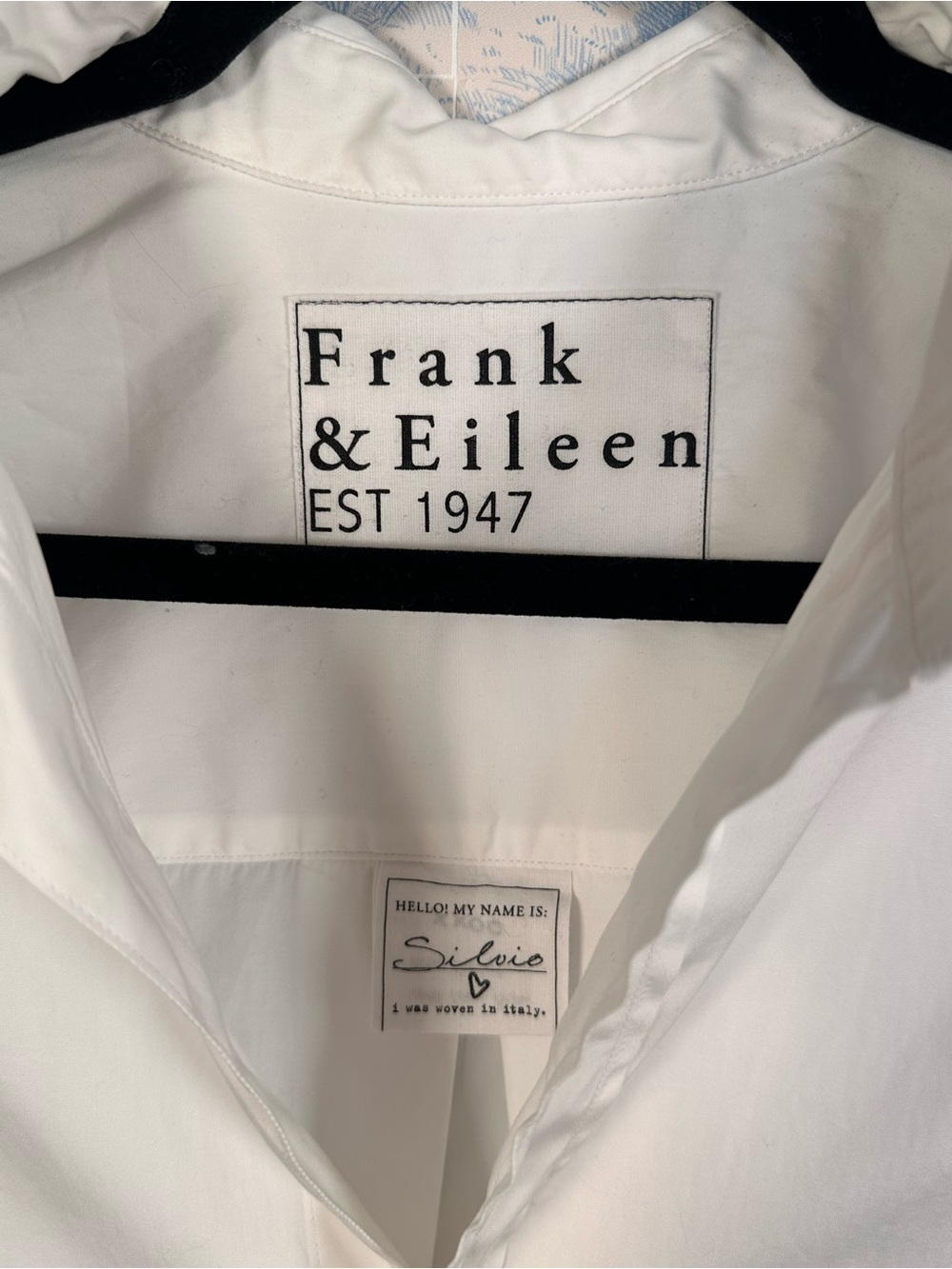 Frank & Eileen White Long-Sleeve Cotton Button-Down Shirt classic white - Picture 2 of 2